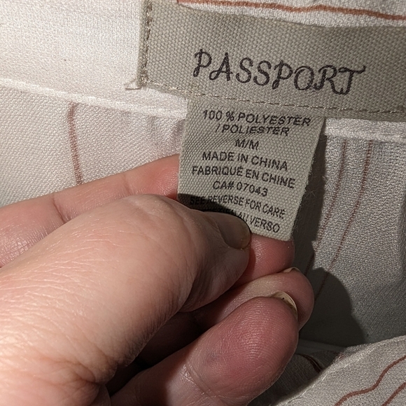 Passeport shirt sleeve light blouse stripe - Picture 2 of 4